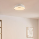 Plafoniera minimalista bianca LED dimmerabile 40 cm - Séline