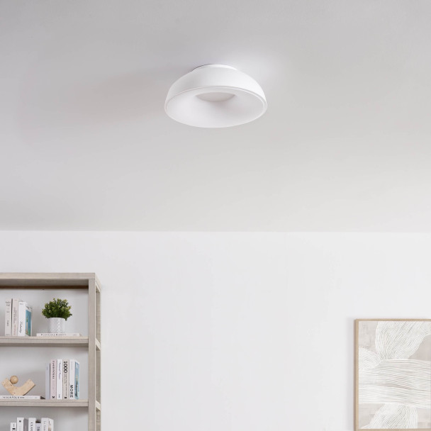 Plafoniera minimalista bianca LED dimmerabile...