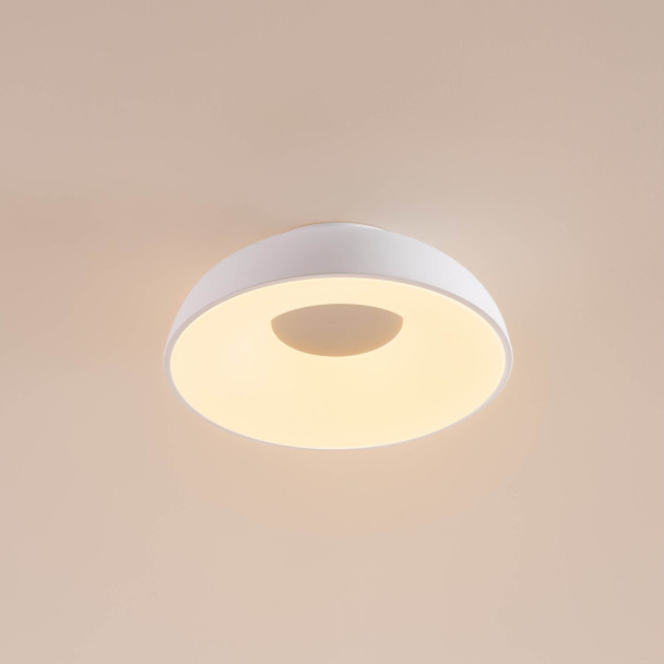 Plafoniera minimalista bianca LED dimmerabile...