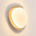 Plafoniera LED dimmerabile oro lucido con diffusore opalino 50 cm - Kiel