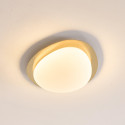 Plafoniera LED dimmerabile oro lucido con diffusore opalino 50 cm - Kiel