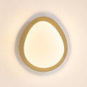 Plafoniera LED dimmerabile oro lucido con diffusore opalino 50 cm - Kiel