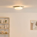 Plafoniera LED dimmerabile oro lucido con diffusore opalino 50 cm - Kiel