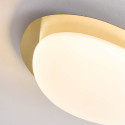 Plafoniera LED dimmerabile oro lucido con diffusore opalino 50 cm - Kiel