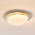 Plafoniera LED dimmerabile oro lucido con diffusore opalino 50 cm - Kiel