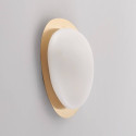 Plafoniera LED dimmerabile oro lucido con diffusore opalino 50 cm - Kiel