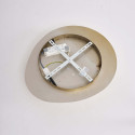 Plafoniera LED dimmerabile oro lucido con diffusore opalino 50 cm - Kiel