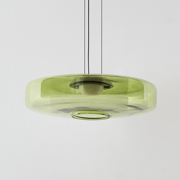 Sospensione LED contemporanea con disco in...