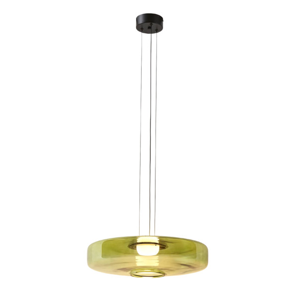 Sospensione LED contemporanea con disco in...