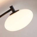 Plafoniera dimmerabile nera e bianca con 5 sfere luminose - Vittoria