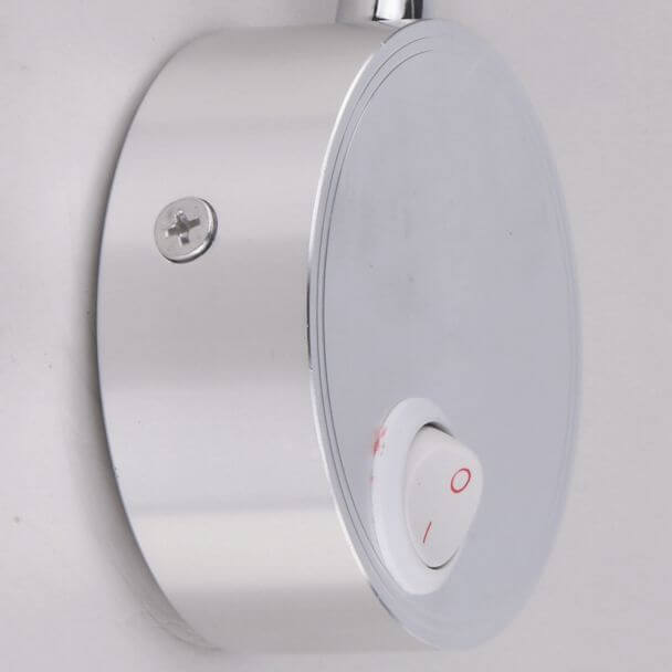 Applique/Luce di Lettura design nera - Notta
