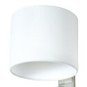 Lampada da parete/lettura conica design in cromo e tessuto - Symetra